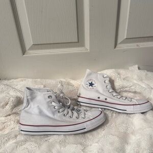 Converse White Canvas High-Tops